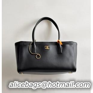 Luxury Cheap Chanel Small Tote Calfskin & Gold-Tone Metal AP6278 Black