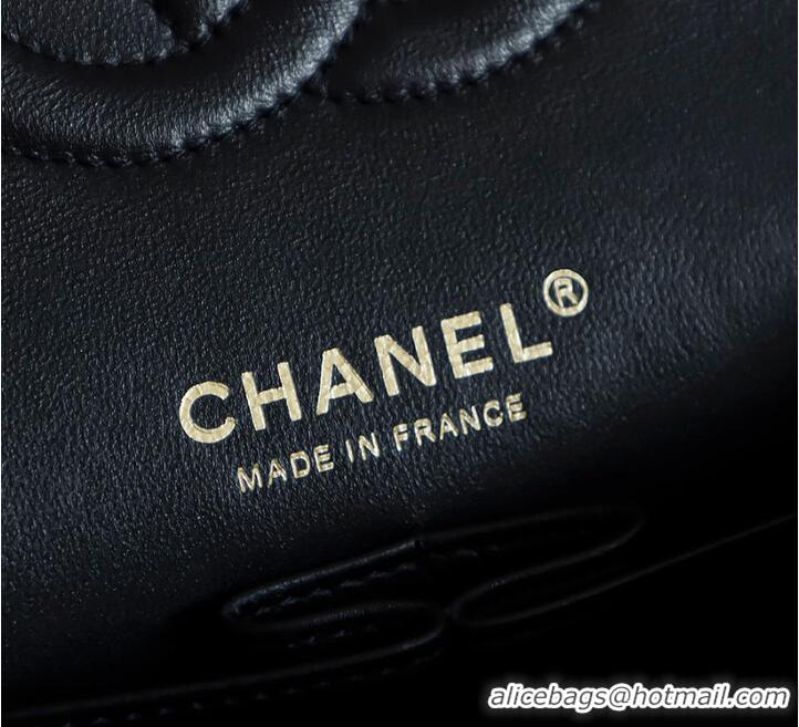 Top Quality Discount Chanel Classic 11.12 handbag/Satin/sequins/glass pearls & gold AP6290