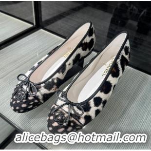 Grade Promotional Chanel Pony Hair Cap Toe CC Ballerina Flats CH2365 Black 2026