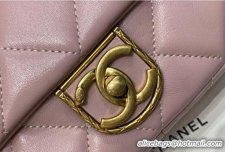 Good Taste Chanel Flap Bag With CC Logo AS5176 Powder Pink 2026