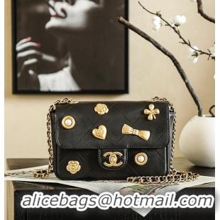 Buy Grade Chanel 25 Handbag in Grained Calfskin and Gold-tone Metal AS5179 Black 2026