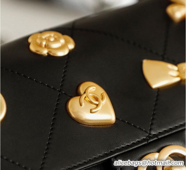 Buy Grade Chanel 25 Handbag in Grained Calfskin and Gold-tone Metal AS5179 Black 2026