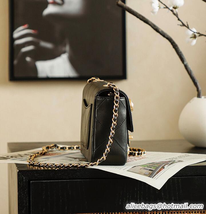 Buy Grade Chanel 25 Handbag in Grained Calfskin and Gold-tone Metal AS5179 Black 2026