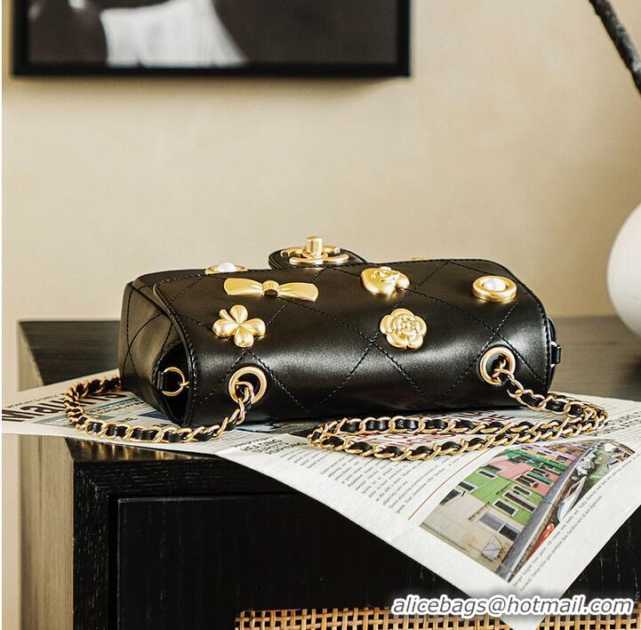 Buy Grade Chanel 25 Handbag in Grained Calfskin and Gold-tone Metal AS5179 Black 2026