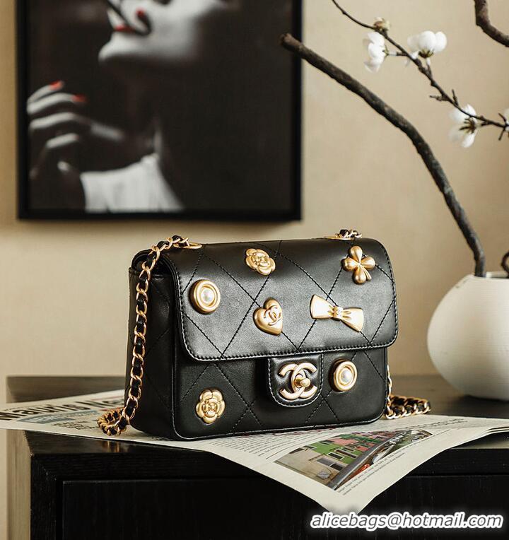 Buy Grade Chanel 25 Handbag in Grained Calfskin and Gold-tone Metal AS5179 Black 2026