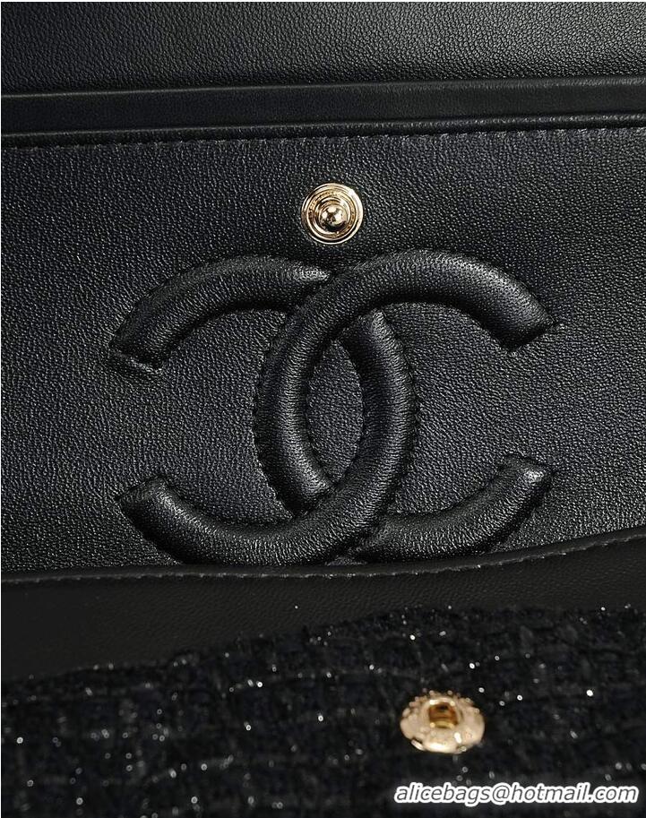 Best Price Chanel Classic Cotton Tweed & Gold-Tone Metal AS5188 Black 2026
