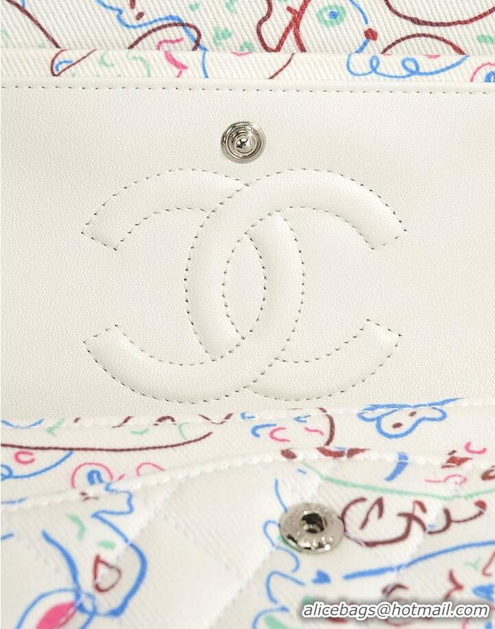 Good Looking Chanel Classic Flap Bag With a unique graphic print pattern AS5179 White 2026