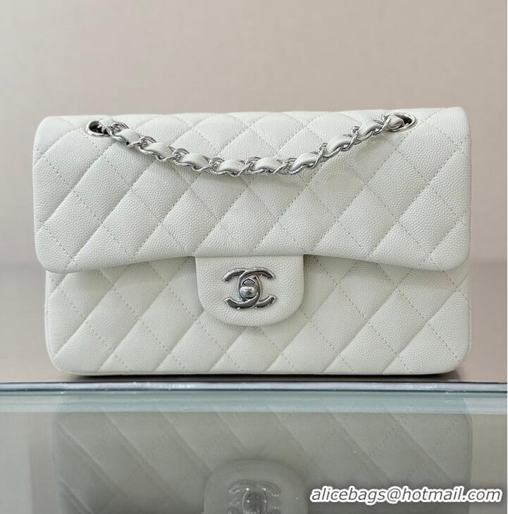 Top Grade Chanel Classic Flap Bag Caviar Leather AP4176 White 2026