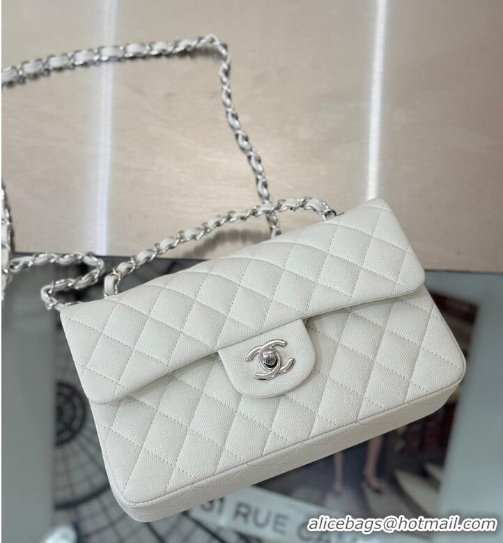 Top Grade Chanel Classic Flap Bag Caviar Leather AP4176 White 2026