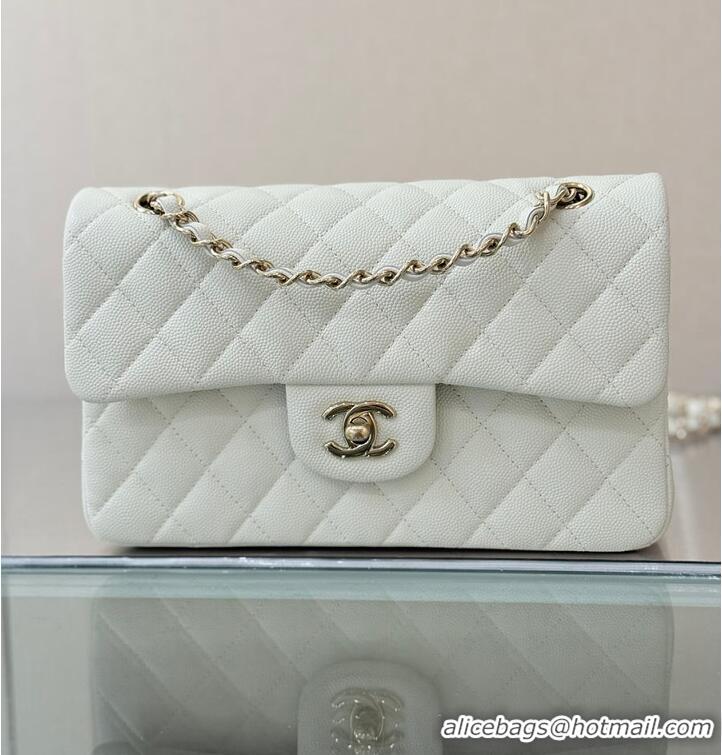 Top Grade Chanel Classic Flap Bag Caviar Leather AP4176 White 2026