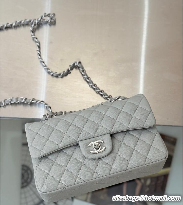 Buy Inexpensive Chanel Classic Flap Bag Caviar Leather AP4176 Grey 2026