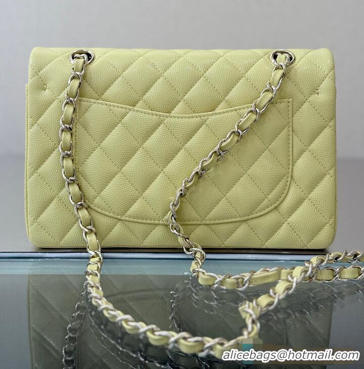 Reasonable Price Chanel Classic Flap Bag Caviar Leather AP4176 Sorbet Yellow 2026