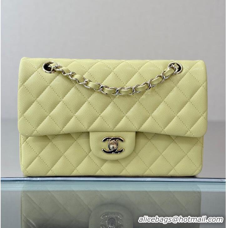 Reasonable Price Chanel Classic Flap Bag Caviar Leather AP4176 Sorbet Yellow 2026