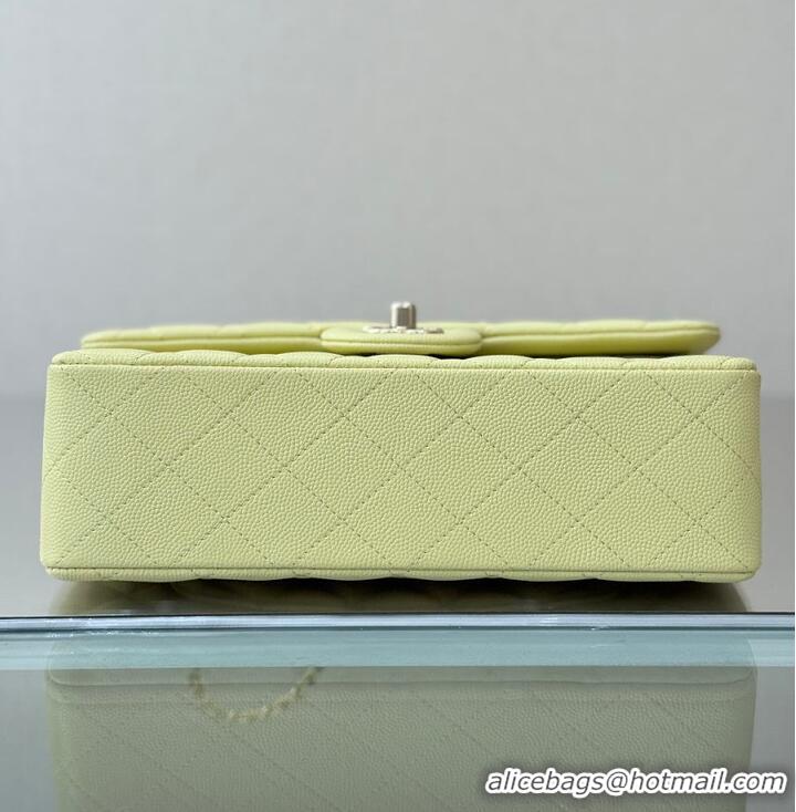 Reasonable Price Chanel Classic Flap Bag Caviar Leather AP4176 Sorbet Yellow 2026