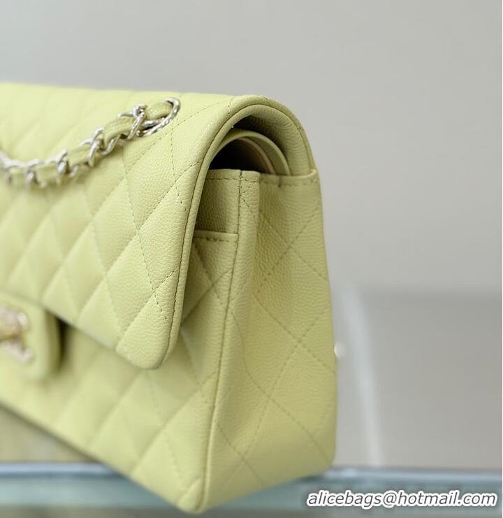 Reasonable Price Chanel Classic Flap Bag Caviar Leather AP4176 Sorbet Yellow 2026