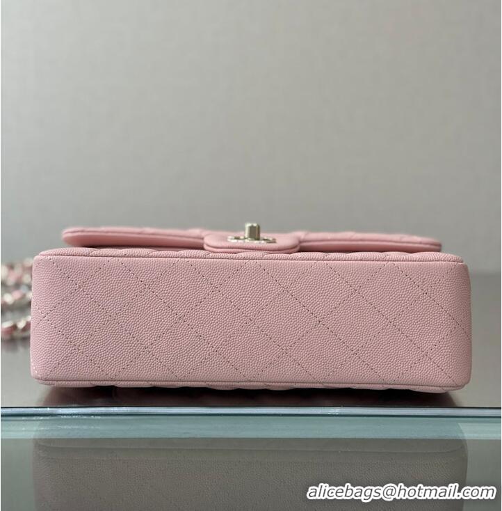 Fashion Discount Chanel Classic Flap Bag Caviar Leather AP4176 Soft Pink/Silver 2026