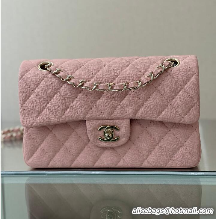 Fashion Discount Chanel Classic Flap Bag Caviar Leather AP4176 Soft Pink/Silver 2026