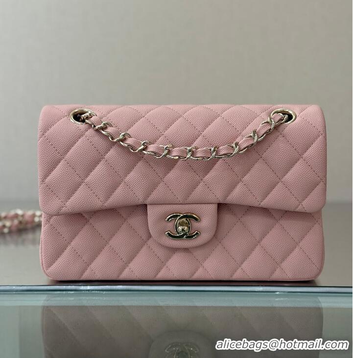 Fashion Discount Chanel Classic Flap Bag Caviar Leather AP4176 Soft Pink/Silver 2026