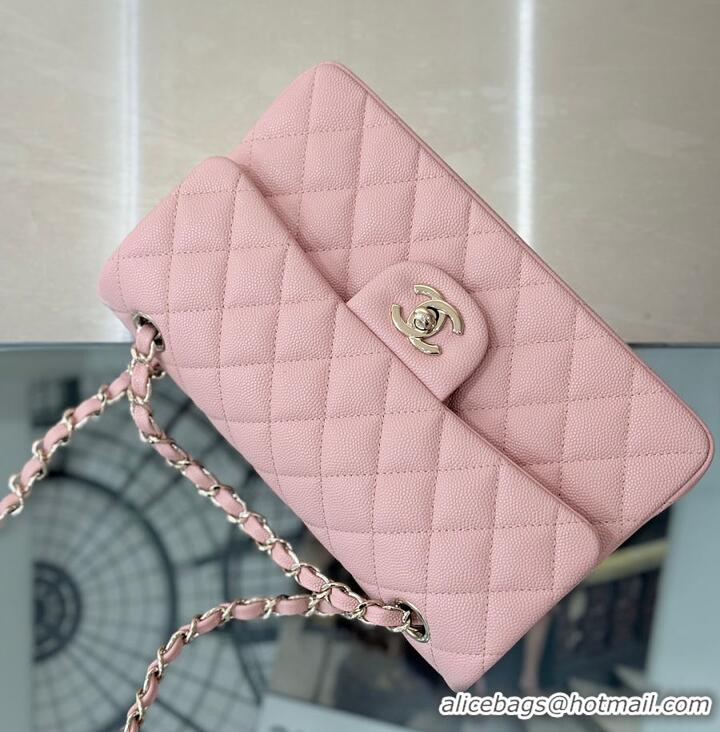Fashion Discount Chanel Classic Flap Bag Caviar Leather AP4176 Soft Pink/Silver 2026
