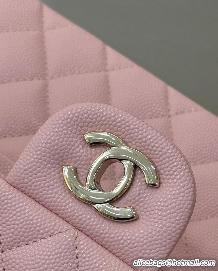 Fashion Discount Chanel Classic Flap Bag Caviar Leather AP4176 Soft Pink/Silver 2026