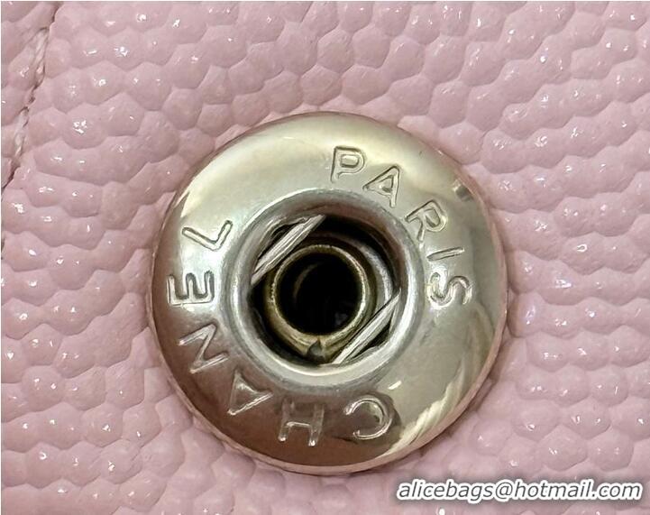 Fashion Discount Chanel Classic Flap Bag Caviar Leather AP4176 Soft Pink/Silver 2026