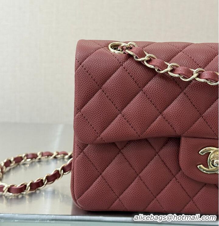 Top Quality Chanel Classic Flap Bag Caviar Leather AP4176 Burgundy/Gold 2026