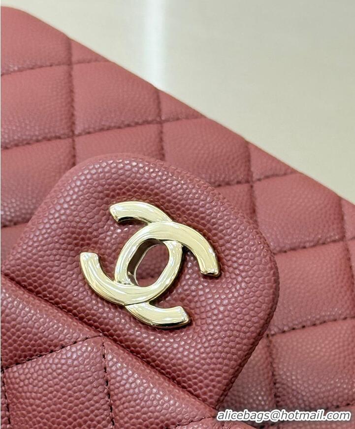 Top Quality Chanel Classic Flap Bag Caviar Leather AP4176 Burgundy/Gold 2026