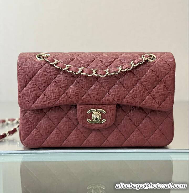 Top Quality Chanel Classic Flap Bag Caviar Leather AP4176 Burgundy/Gold 2026