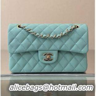 Best Price Chanel Classic Flap Bag Caviar Leather AP4176 Tiffany Blue/Gold 2026