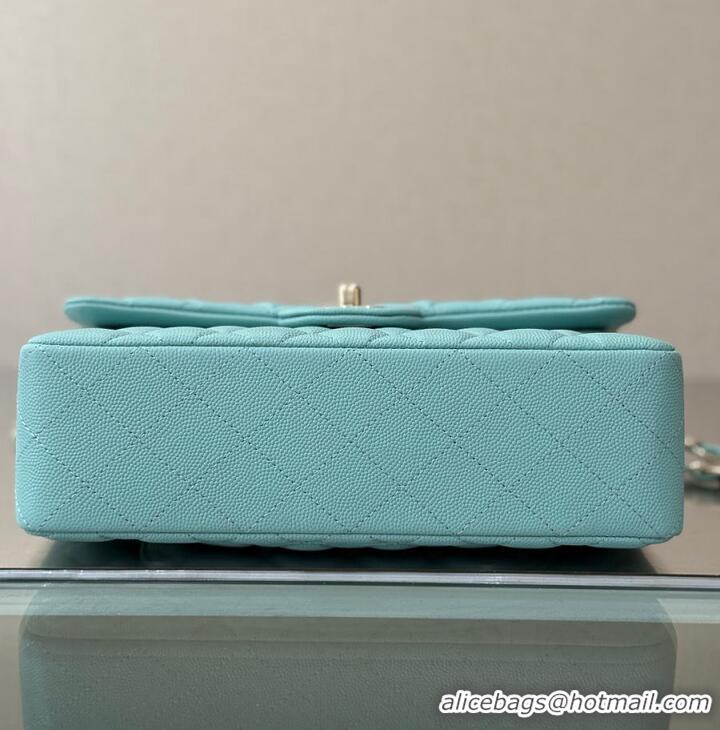 Best Price Chanel Classic Flap Bag Caviar Leather AP4176 Tiffany Blue/Gold 2026