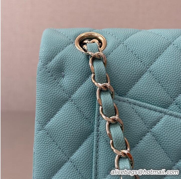 Best Price Chanel Classic Flap Bag Caviar Leather AP4176 Tiffany Blue/Gold 2026