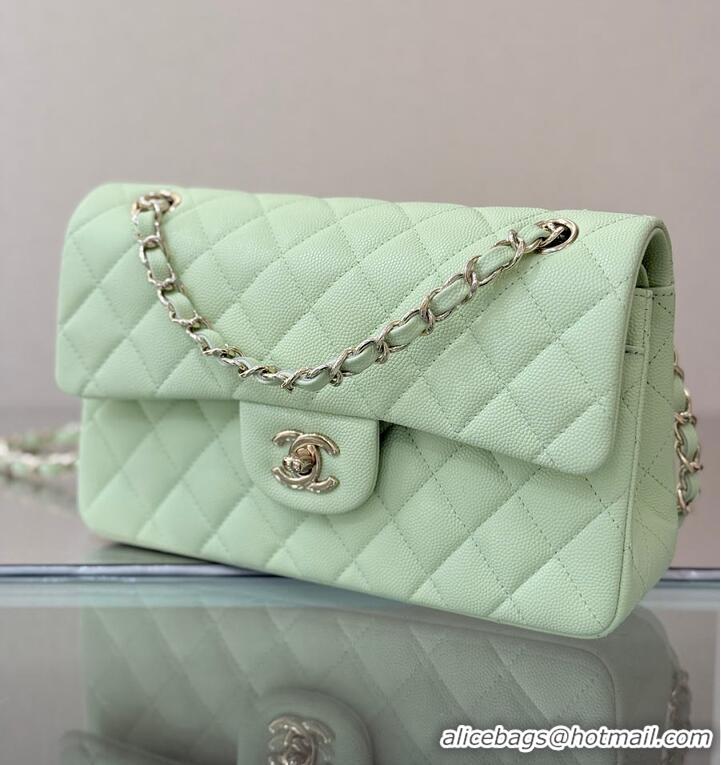 Grade Quality Chanel Classic Flap Bag Caviar Leather AP4176 Mint Green 2026