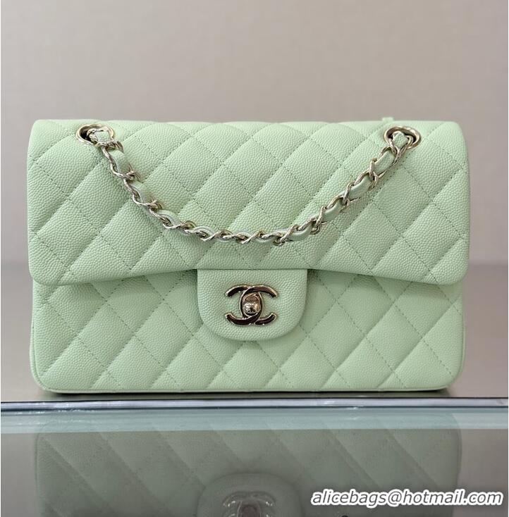 Grade Quality Chanel Classic Flap Bag Caviar Leather AP4176 Mint Green 2026
