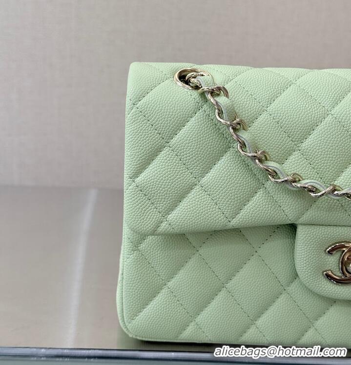 Grade Quality Chanel Classic Flap Bag Caviar Leather AP4176 Mint Green 2026