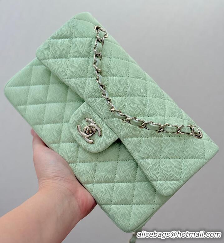 Grade Quality Chanel Classic Flap Bag Caviar Leather AP4176 Mint Green 2026