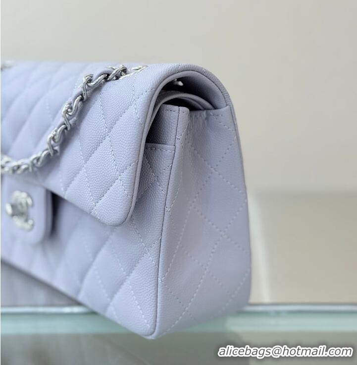 Top Grade Chanel Classic Flap Bag Caviar Leather AP4176 Lilac/Silver 2026