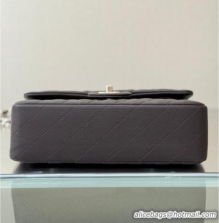 Good Discount Chanel Classic Flap Bag Caviar Leather AP4176 Dark Brown/Silver 2026