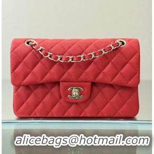 Buy Promotional Chanel Classic Flap Bag Caviar Leather AP4176 Red 2026