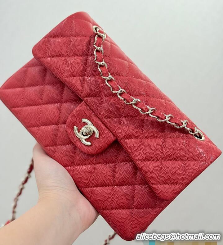 Buy Promotional Chanel Classic Flap Bag Caviar Leather AP4176 Red 2026