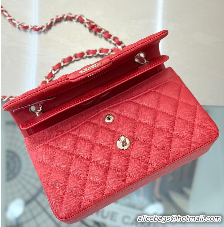 Buy Promotional Chanel Classic Flap Bag Caviar Leather AP4176 Red 2026