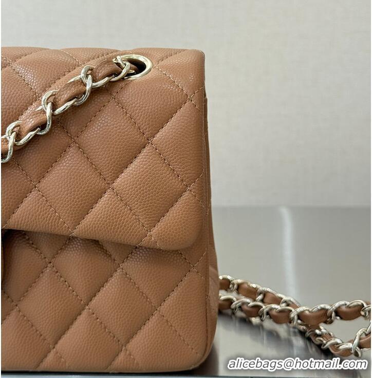 Pretty Style Chanel Classic Flap Bag Caviar Leather AP4176 Dark Beige/Gold 2026