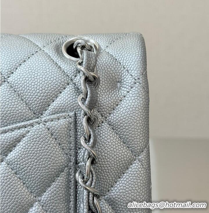 Grade Design Chanel Classic Flap Bag Caviar Leather AP4176 Metallic Silver 2026
