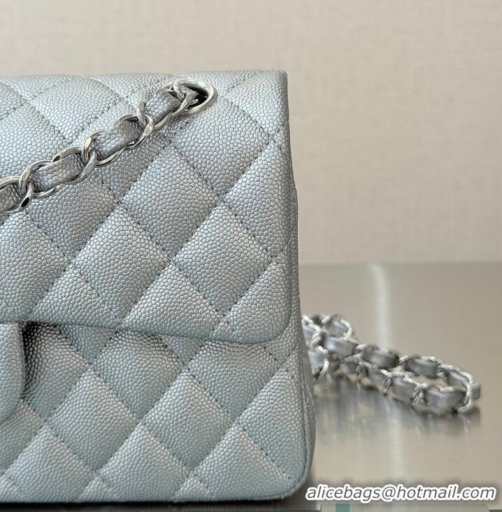 Grade Design Chanel Classic Flap Bag Caviar Leather AP4176 Metallic Silver 2026