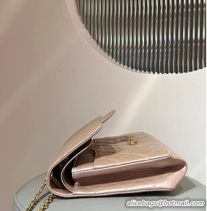 Best Price Chanel 2.55 Handbag Aged Calfskin & Gold-Tone Metal AP4177 Pearl Beige 2026