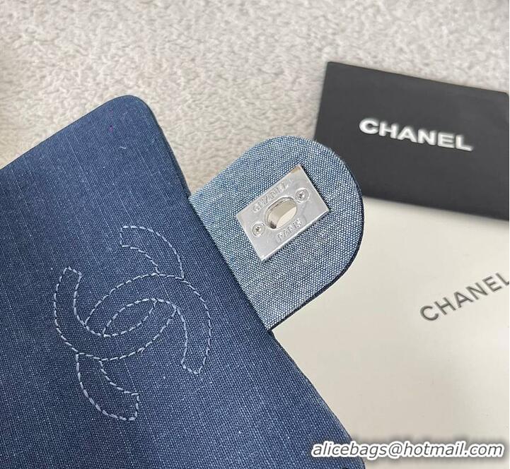 New Cheap Chanel Quilted Mini Medallion Graphic Hardware AS5195 Denim Blue Silver 2026