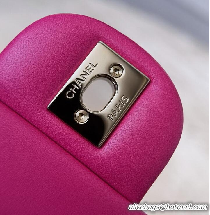 Market Sells Chanel Medium Chevron Coco Handle Bag AS5199 Rose Red 2026