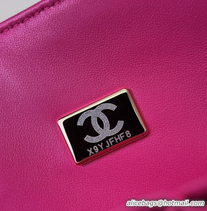 Market Sells Chanel Medium Chevron Coco Handle Bag AS5199 Rose Red 2026