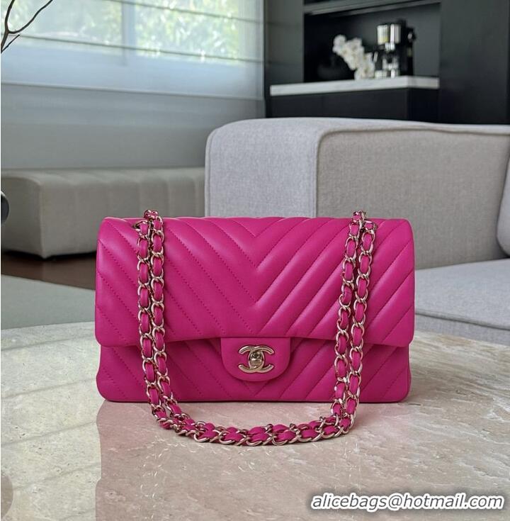 Market Sells Chanel Medium Chevron Coco Handle Bag AS5199 Rose Red 2026