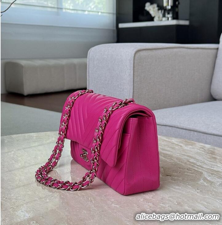 Market Sells Chanel Medium Chevron Coco Handle Bag AS5199 Rose Red 2026