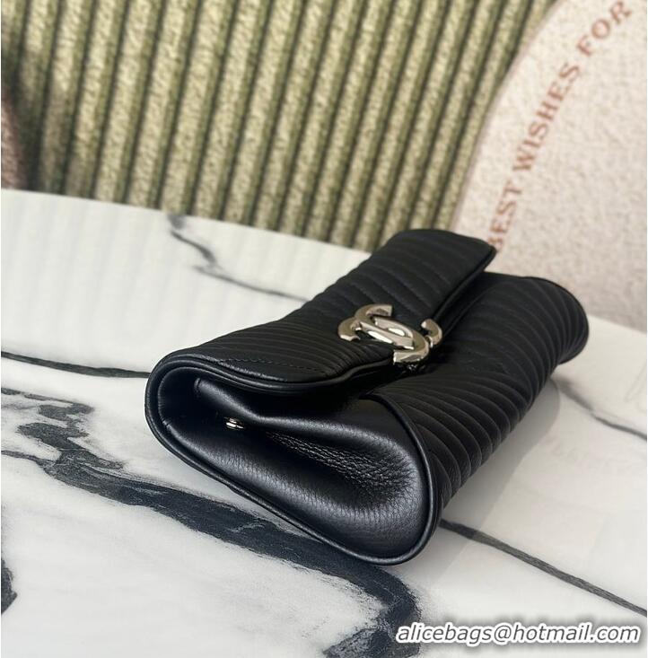 Modern Classic Chanel Leather Chevron Clutch AS4199 Black 2026